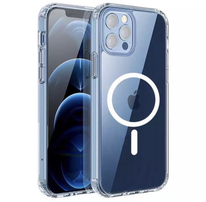 Iphone 13/14/15/16/17/18 PRO MAX Husa Magsafe Spate Plastic TPU Anti Soc