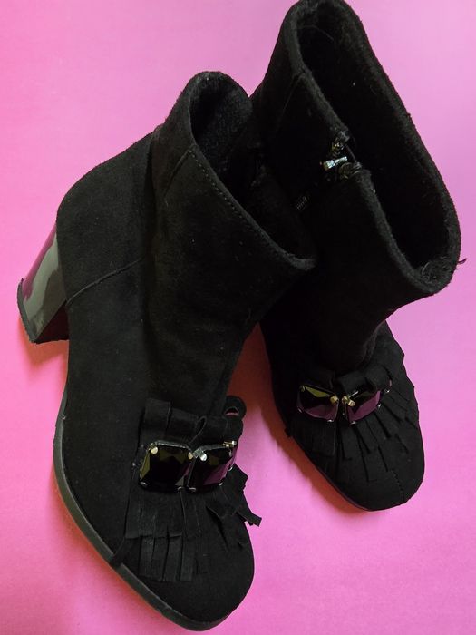 Sagan велурени боти с камъни - 39