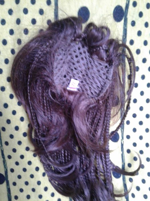 шиньон  цвет каштан