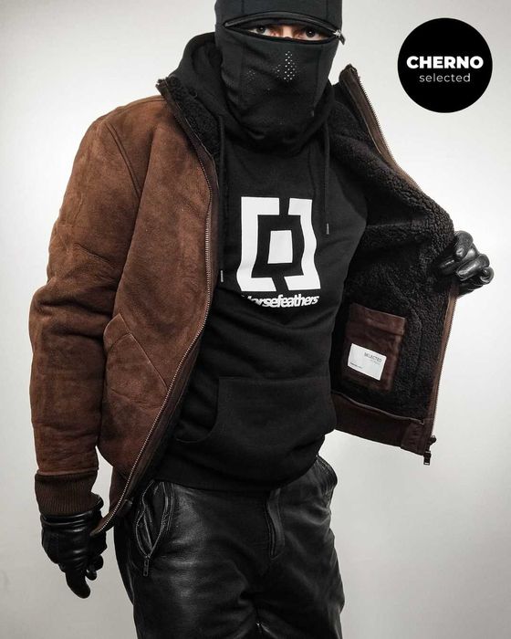 Мъжко бомбър яке от естествена кожа SELECTED HOMME NORTON - L•M – Ново