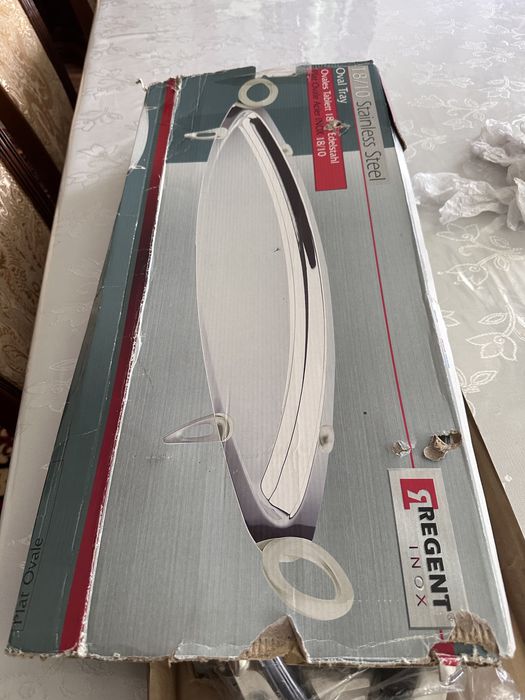 Блюдо для рыбы, сталь  18/10