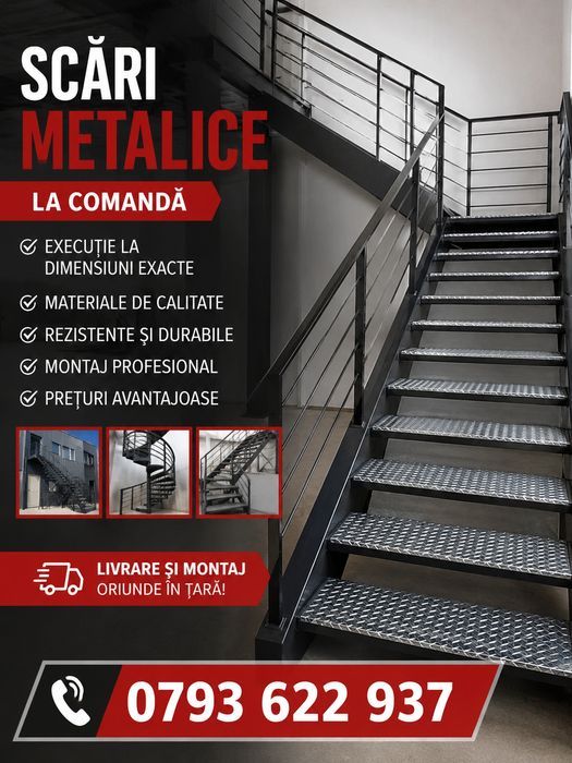 Executam scări metalice