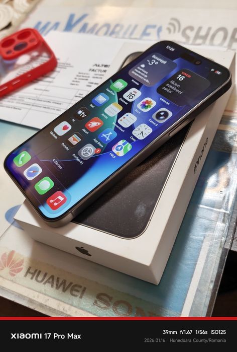 Apple iPhone 15 Pro Max -256 GB Natural Titanium  / garanție