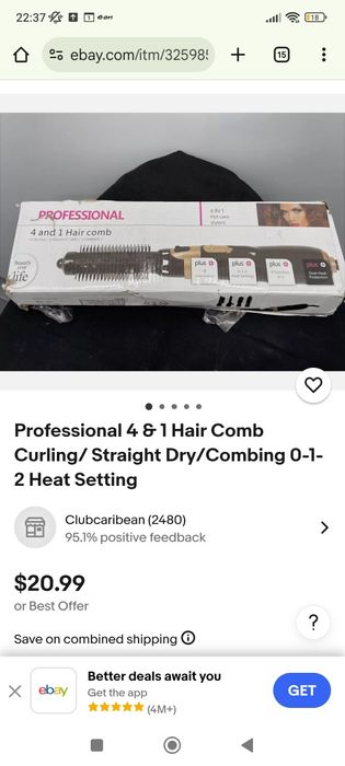 Perie PROFESSIONAL 4 and 1 Hair comb