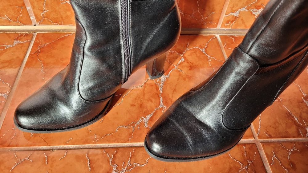 Cizme de dama negre piele naturala
