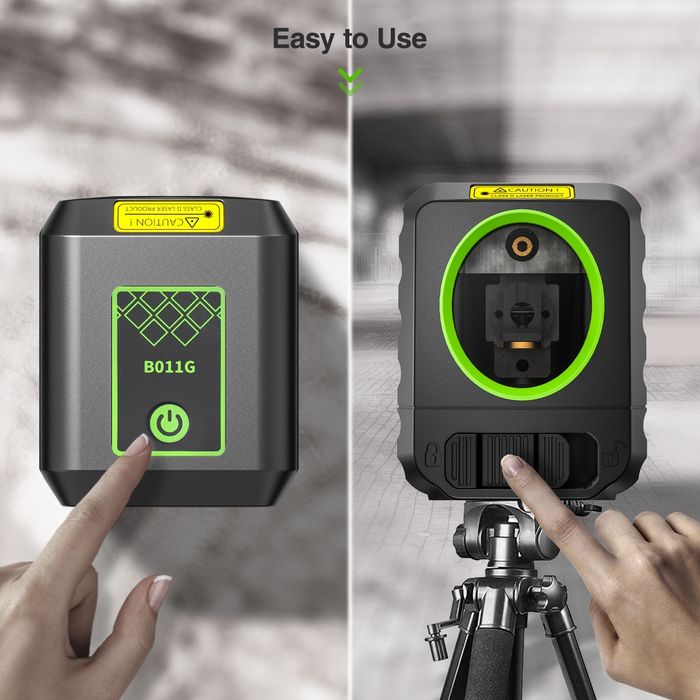 Самонивелиращ нивелир Huepar зелен лъч