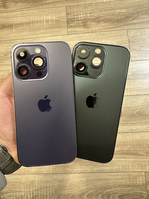Carcase iPhone 14 Pro Grey/ Purple, full flex, stare foarte buna