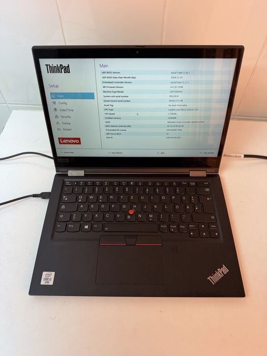 Lenovo X13 Yoga i5-10 16GB fără baterie/Ssd