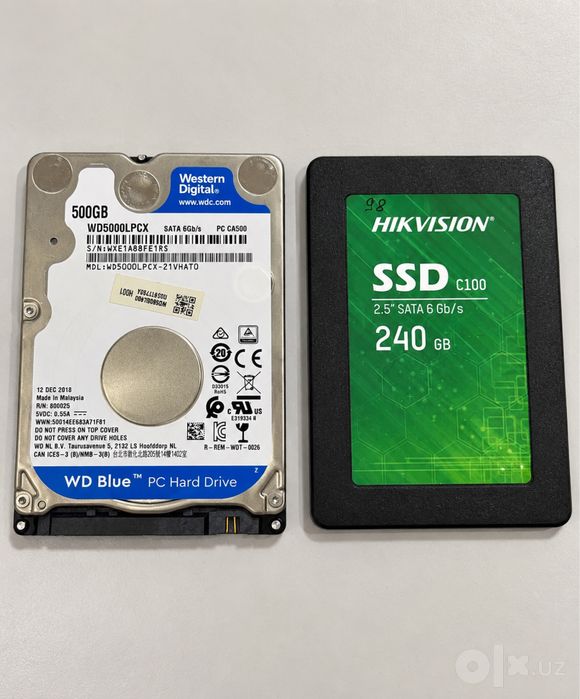 SSD 240 gb HDD 500 gb