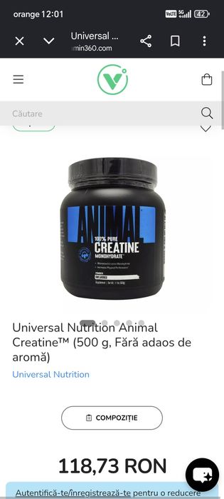 Creatină monohidrată ANIMAL