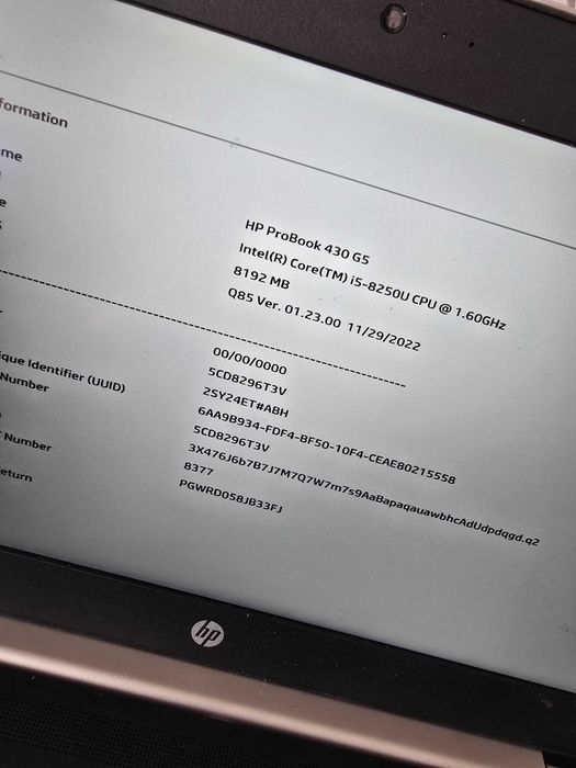 Hp ProBook G5 430