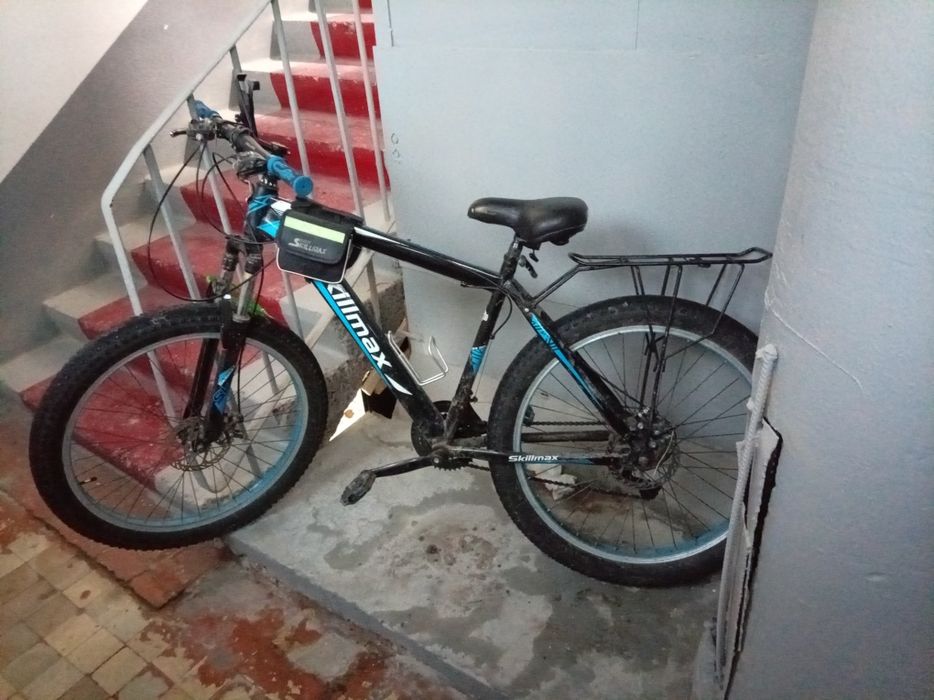 Velosiped, skillmax 26 lik velosiped, Rangi: Asosan qora, ko‘k (moviy)