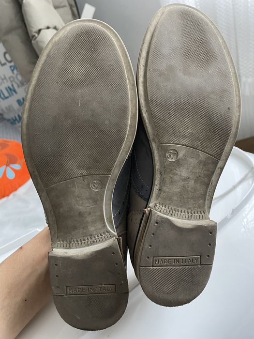 Pantifi oxford de piele