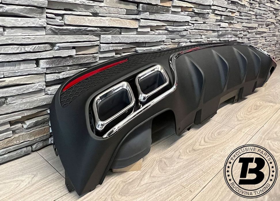 Difuzor Bara Spate cu Ornamente compatibil cu Mercedes GLE Coupe C292 AMG