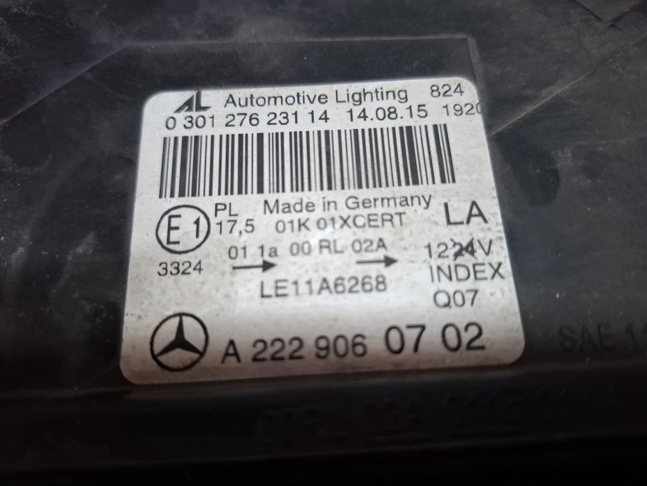 Фарове Mercedes w222 s class , с класа