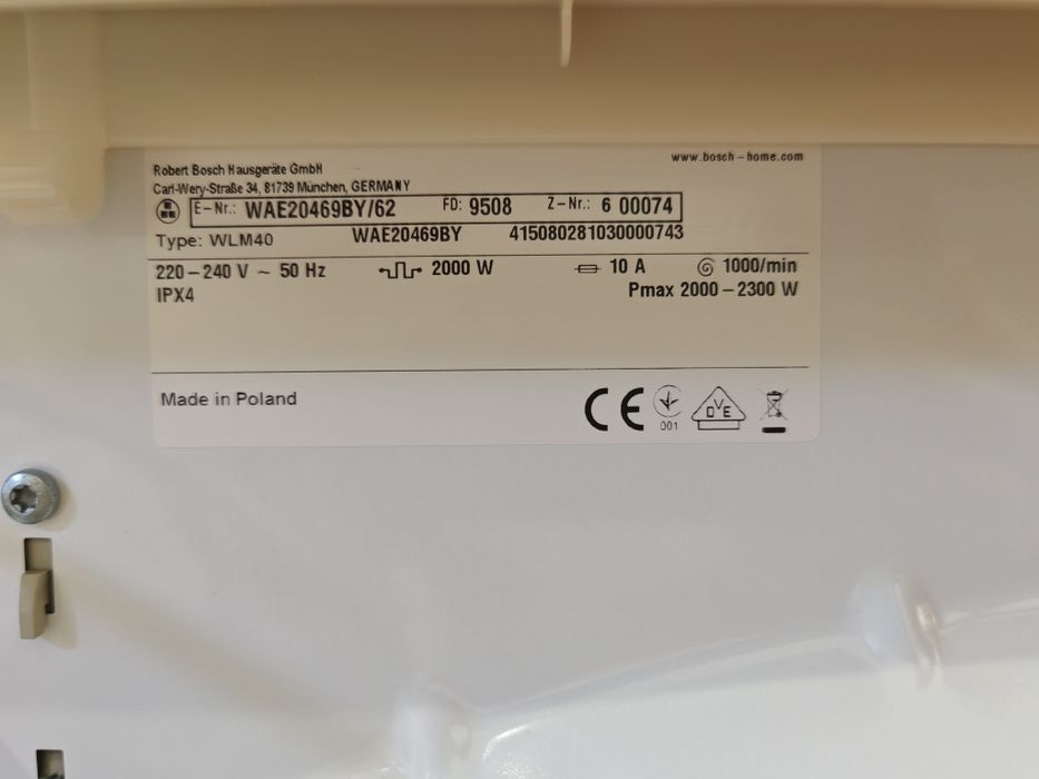 Mașina de Spălat Bosch preț fix 1000lei