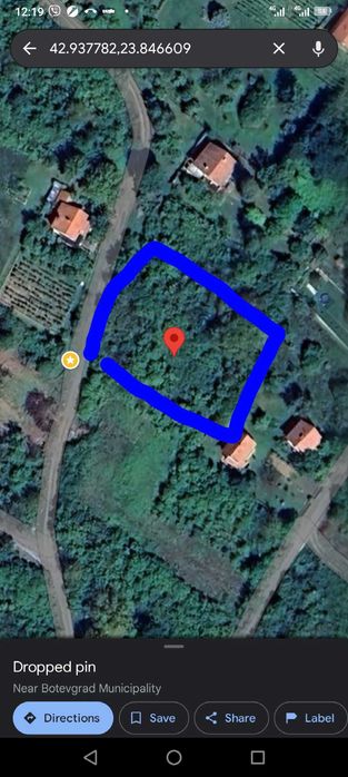 Продава се Парцел в с. Трудовец, Област София-област - 1110 кв.м за 25 €/кв.м - Снимка #1