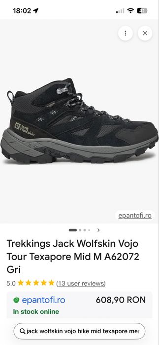 Pantofi Jack Wolfskin – Mărimea 47 | NOI | Impermeabili