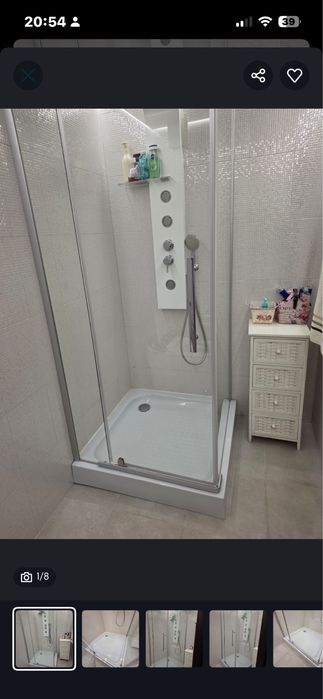 Душевая кабина размер 120/120