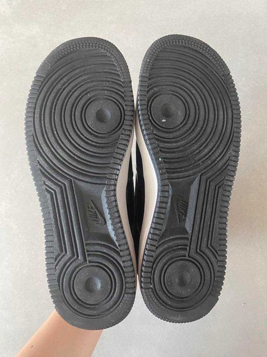 Nike Air Force 1 Low 07 SE patent black reflective silver