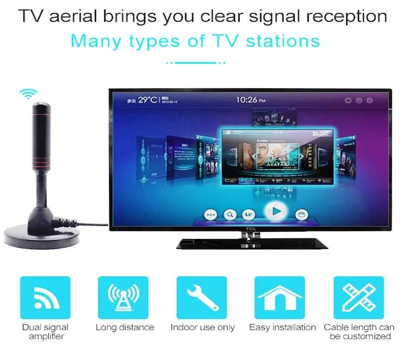 Дигитална антена HDTV, 4K, Antena Digital TV
