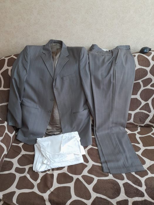 Пиджак мужской+брюки+рубашка