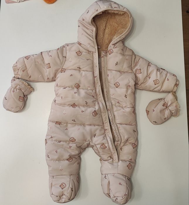Зимен бебешки гащеризон: 56-62см