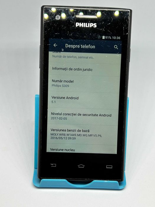 Telefon mobil Philips S309, Dual Sim, 8GB, negru