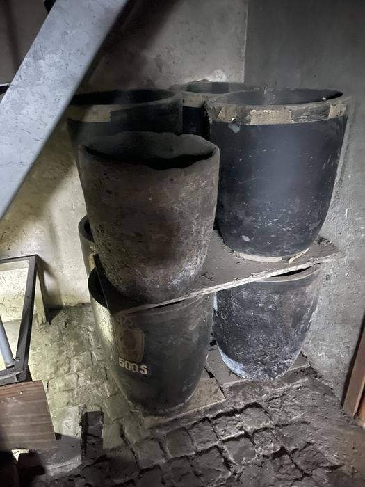 Леярски поти, графитни