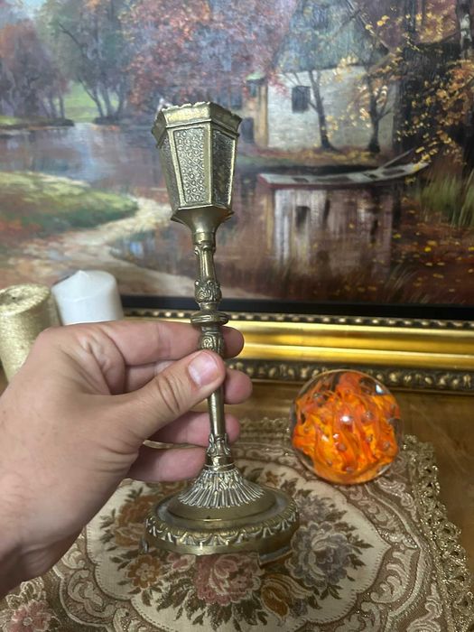 DN949 Sfesnic deosebit de bronz 300g 20cm h 7 cm d si 4,5d la cupa