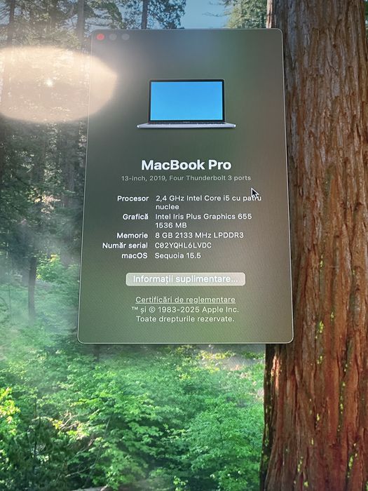 Vand macbook pro 2019 a1989 cititi descrierea