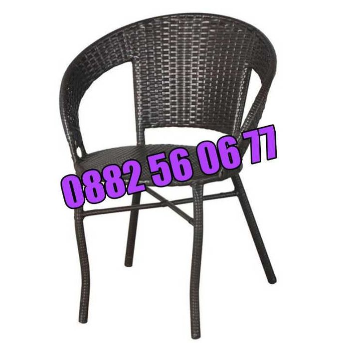 Градински ратанов комплект маса с два стола,ратанов комплект за тераса