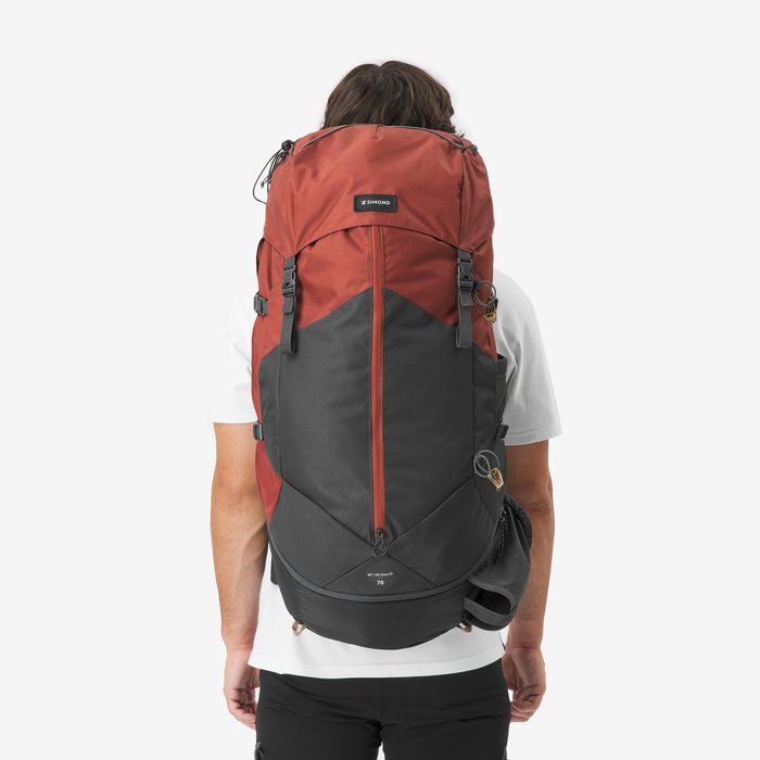 Rucsac Trekking cu husă ploaie Mt100 - produs resigilat Decathlon