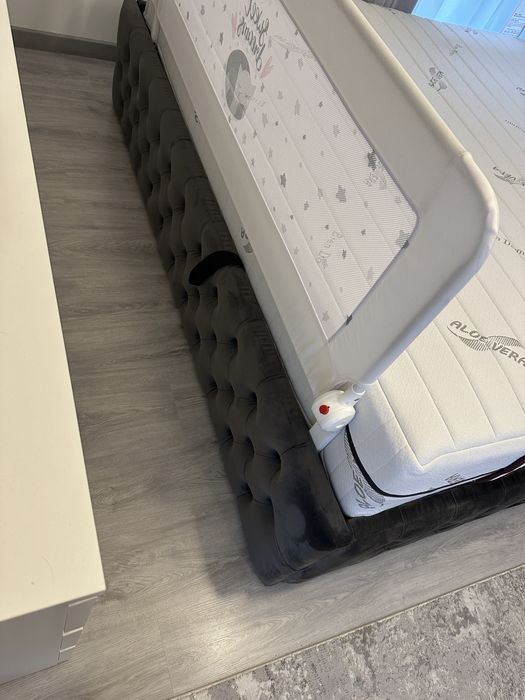 Pat tapitat Doha Luxury cu lada depozitare