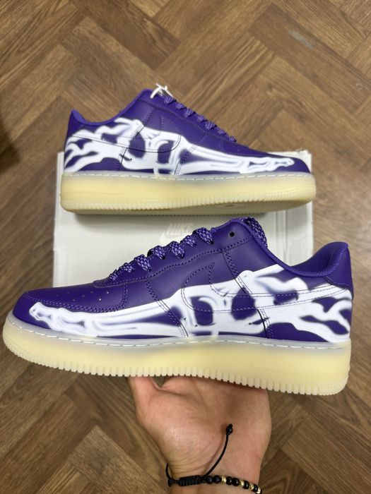 Adidasi/Sneakersi Nike Air Force One Custom “Skelletron”  marimea 44