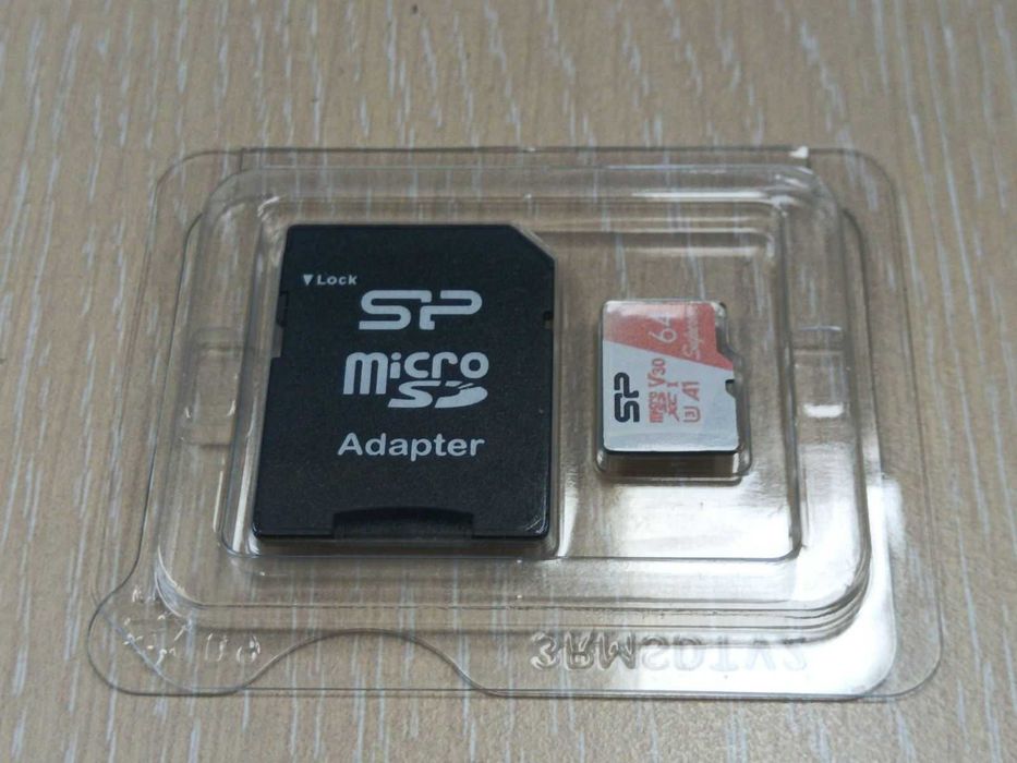 Чисто нова карта памет Silicon Power Superior 64GB microSDXC (4K Ultra HD)