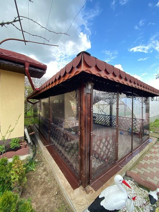 Folie terasa - folii terase și foișoare transparenta premium Cristal