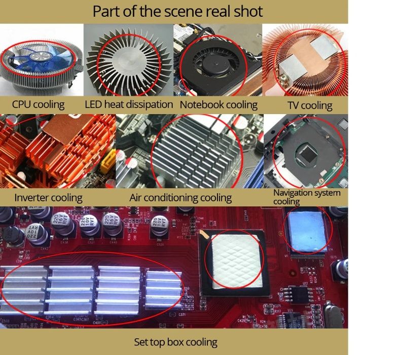 Thermalpad 10x10 cm pentru sistemele de racire laptopuri, placi video