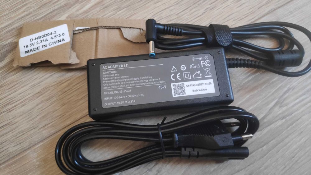 Зарядно за лаптоп HP - 45w 4.5 - синя букса