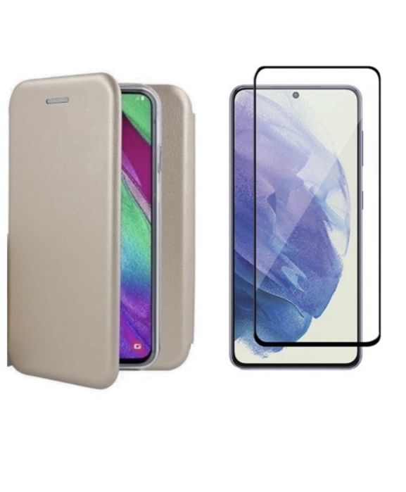 Husa Flip Case Portofel si Folie Sticla 9D Samsung S20 S21 S23 S24 FE