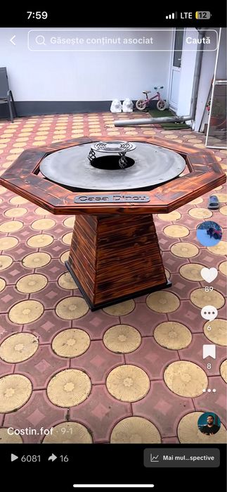 Gratar rotund plita 1m