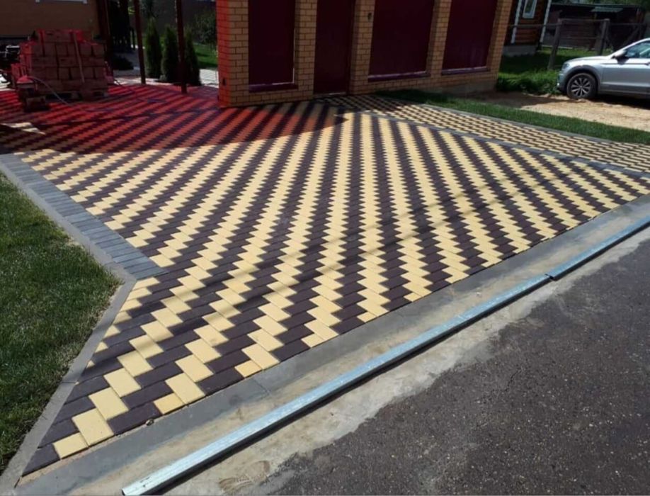 Укладка брусчатки