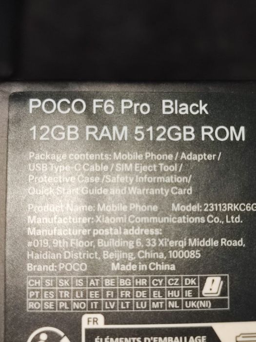 Poco F6 Pro Full Box