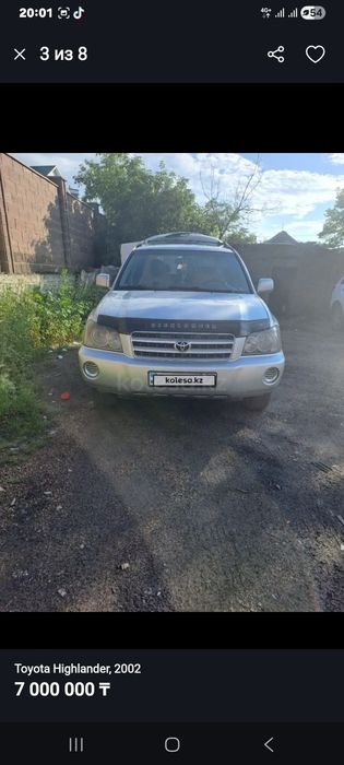 Таета хайлендер 2002год