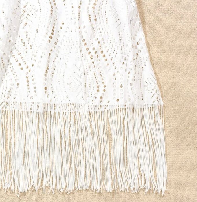 cover up pentru plaja dantela si franjuri