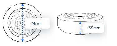 НОВА резервна гума тип Патерица за Audi,Mercedes,Opel,BMW,Peugeot и др