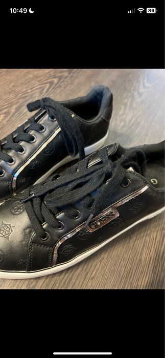 Adidasi guess piele neagra
