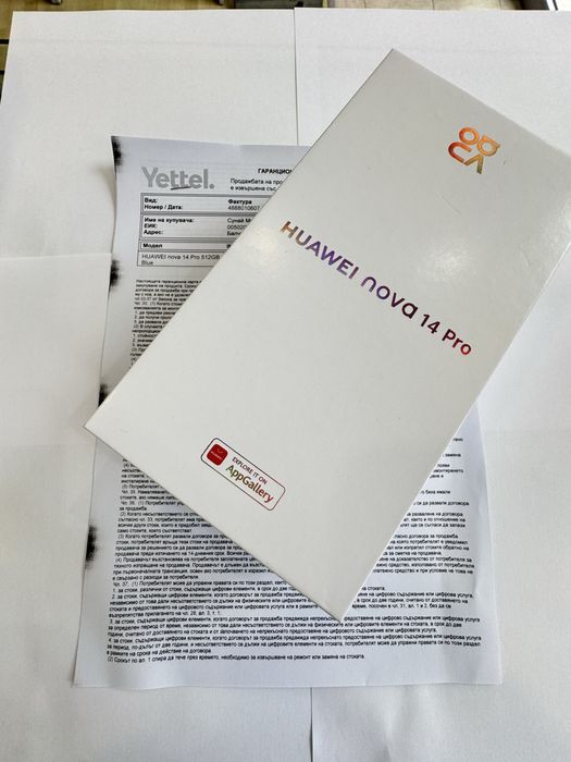 HUAWEI NOVA 14 PRO Чисто Нов Yettel
