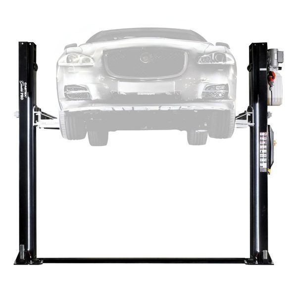 Двуколонен подемник 4.5 т с led осветление, с автоматично електрохидра