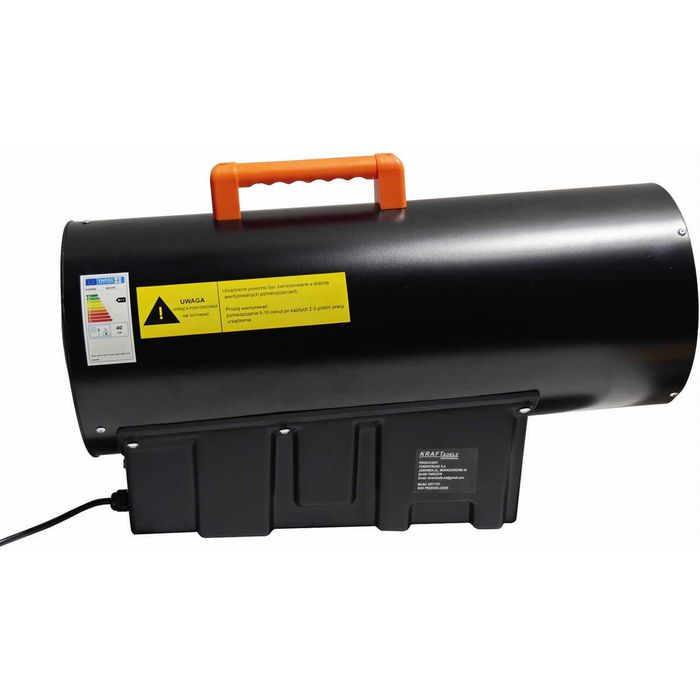 Tun de caldura 40 kW, incalzitor industrial pe gaz cu termostat si